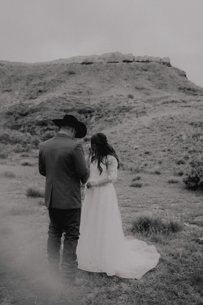 emotional private vows documented by wedding photographer