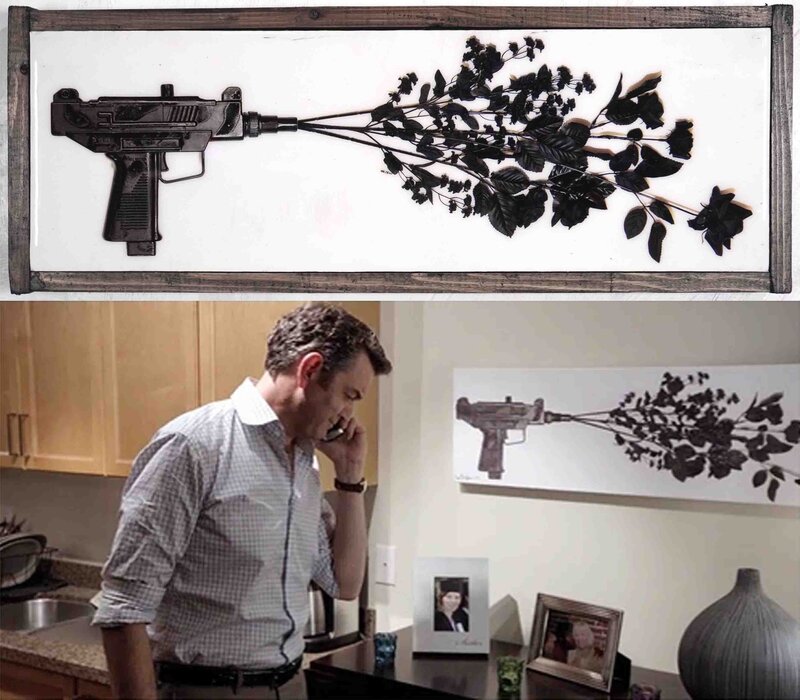 Psych Floral Gun Prints