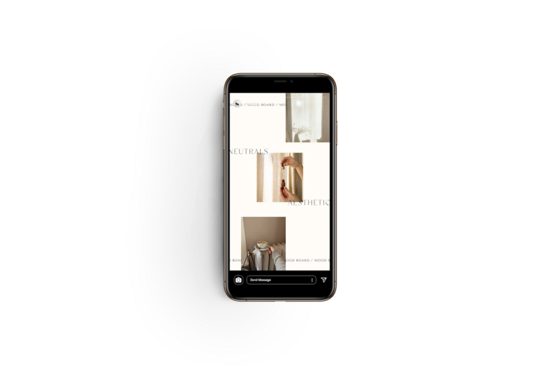 Minimal Instagram story template Wabi Sabi 3