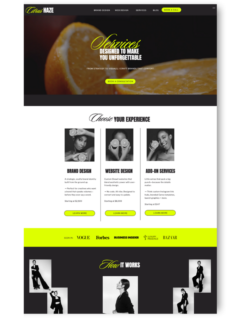 premium Canva kit for social media marketing template with a fiery, editorial aesthetic—crafted for entrepreneurs who want to stand out and convert.