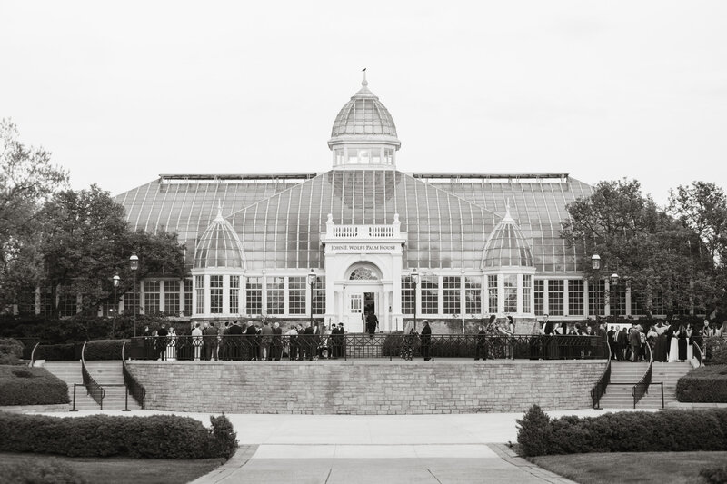 Franklin park conservatory hotel leveque columbus ohio wedding ceremony photographer videographer film documentary midwest -78