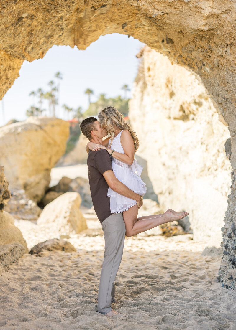 romantic laguna beach proposal