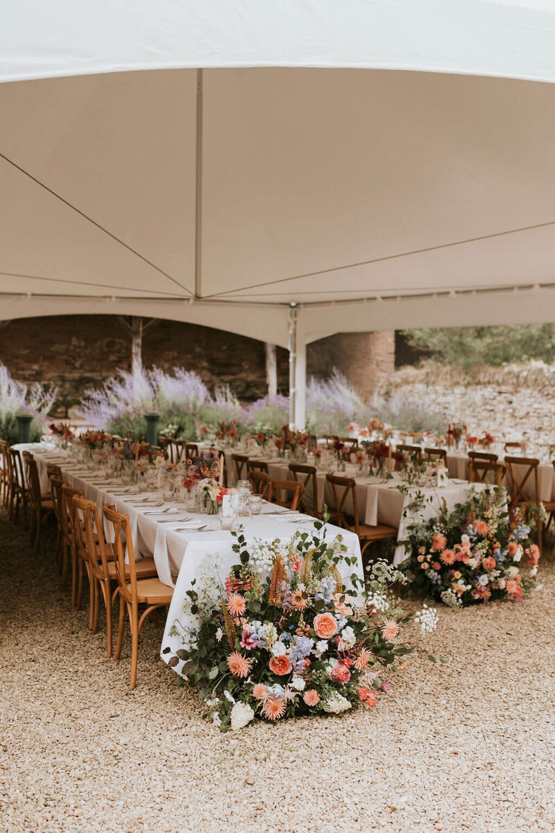 wedding breakfast for their wedding BROADFIELD COURT
