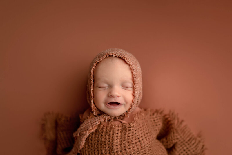 Navarre FL Baby Photographer Newborn Swaddled in Studio