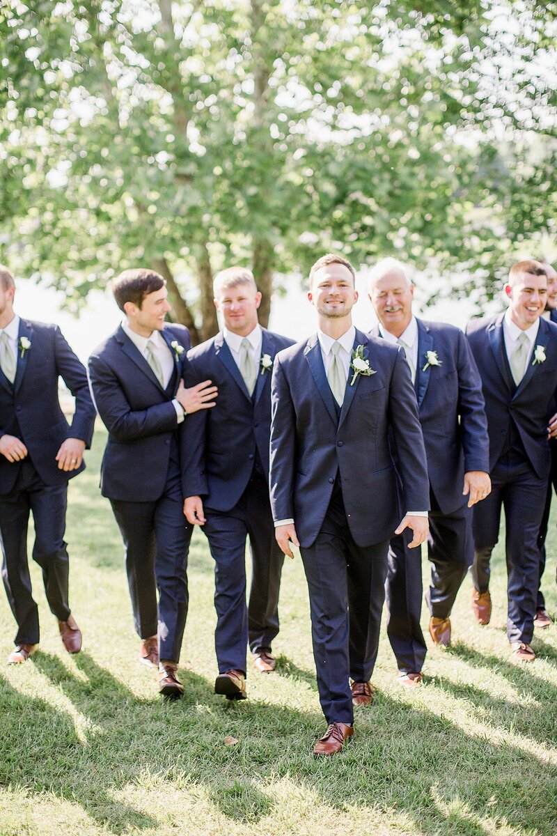 groom and groomsmen by Knoxville Wedding Photographer, Amanda May Photos