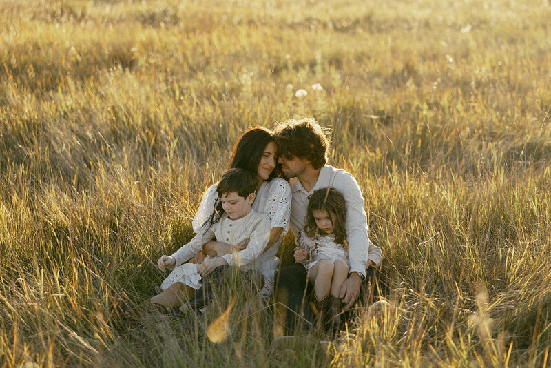 Whitefish montana golden hour family session