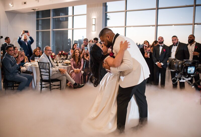 First dance during wedding at The W Loft.