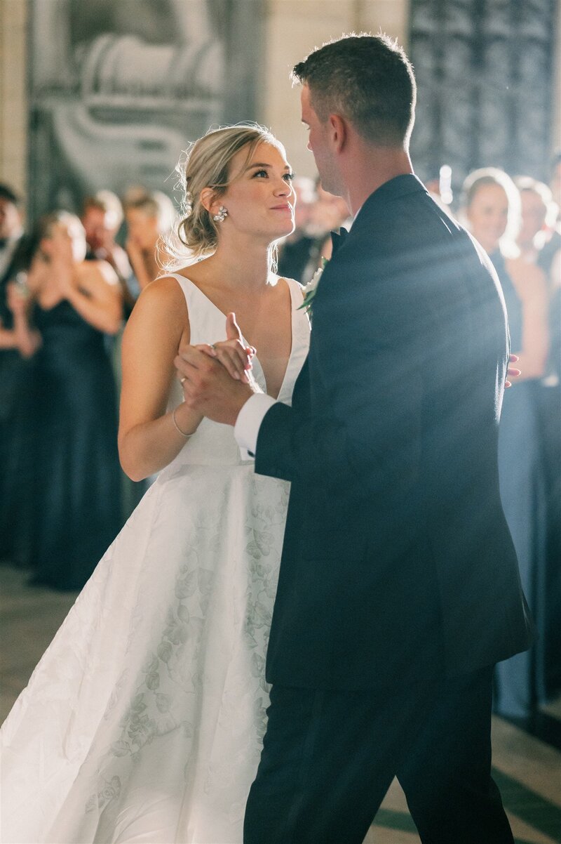Classic Black-Tie Summer Wedding at the Detroit Institute of Arts Museum, the Premier Arts Museum in Michigan