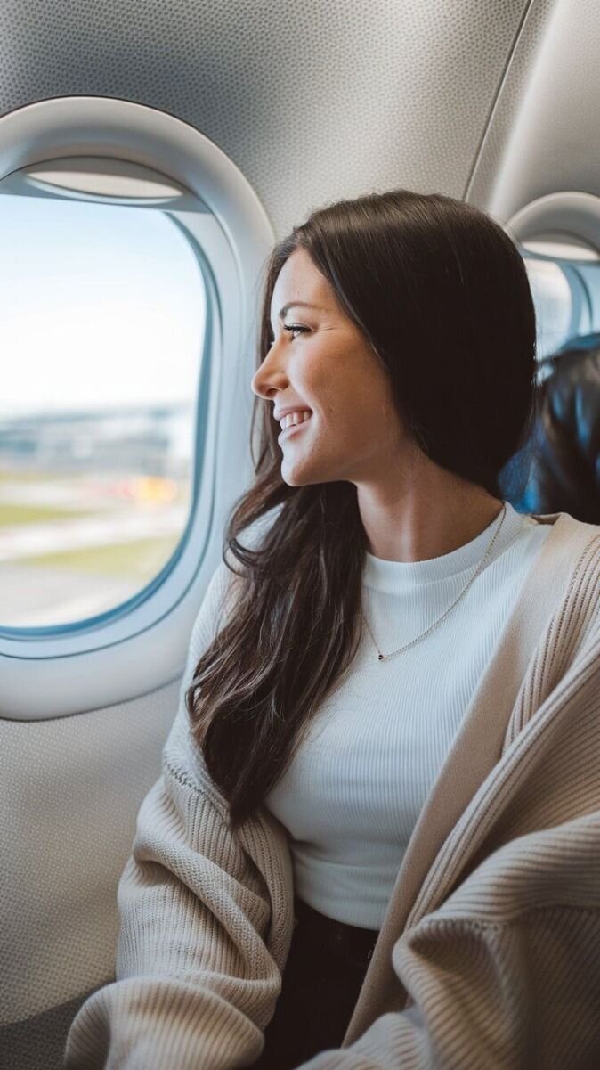 Window Seat Pose_ In-Flight Wanderlust
