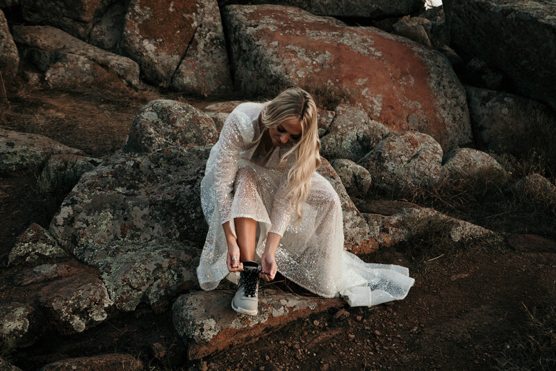 hiking Mountain Elopement big bend national park