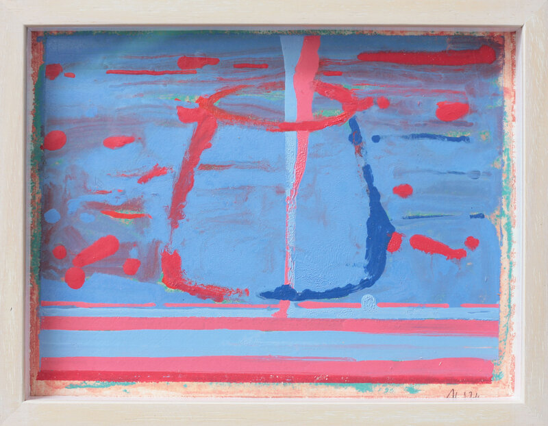 Leaky Bucket (Study 1) 2024 -oil on paper - 18 x 23 cm-SIB- 2