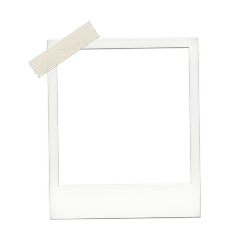 polaroid frame with tape