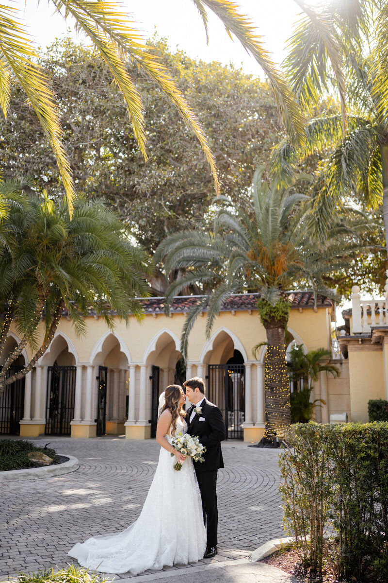 Bride and Groom portraits at the Addison Boca Raton