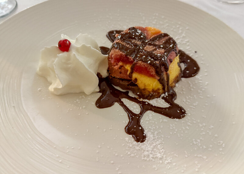 Piattoforte Lucchese (zuppa inglese) at Buca Di Sant'Antonio in Lucca, Italy