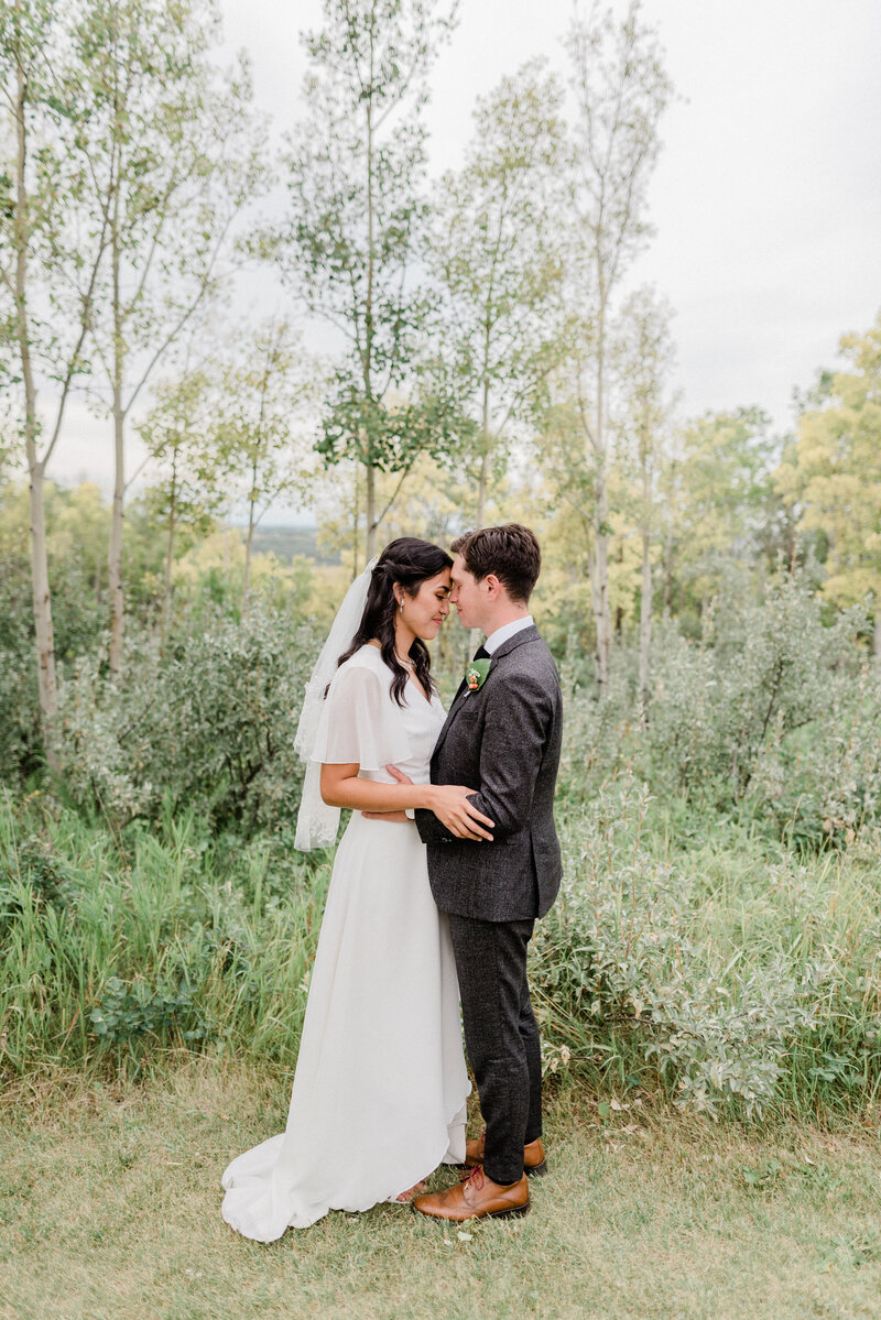 Wedding portraits at Calgary Temple