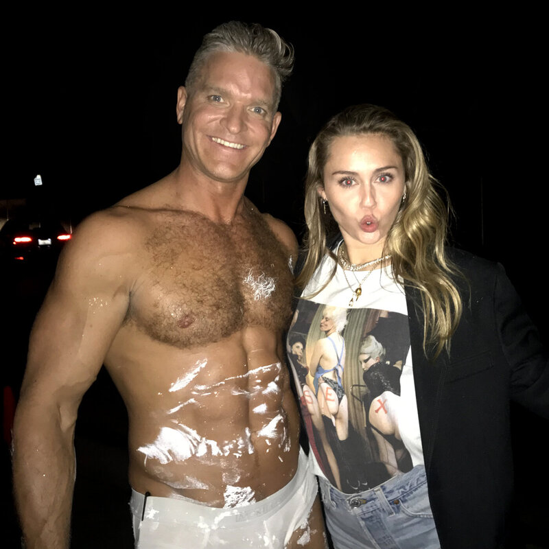 Brent Ray Fraser Miley Cyrus at Francois Nars Portrait 50th Birthday Party Malibu 2019