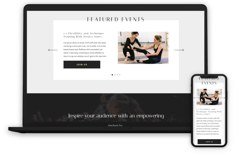 web design for choreographers