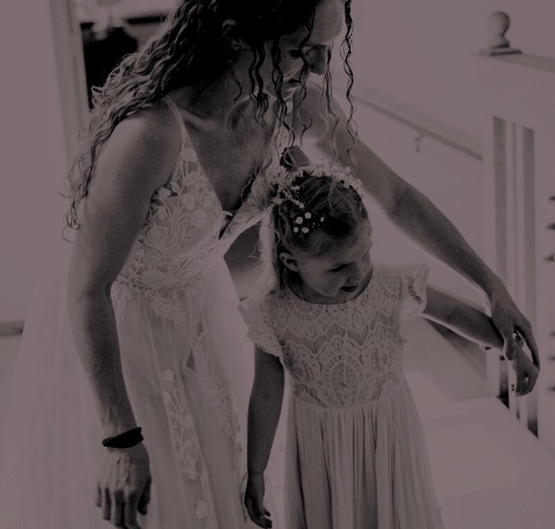 Bride with her daughter