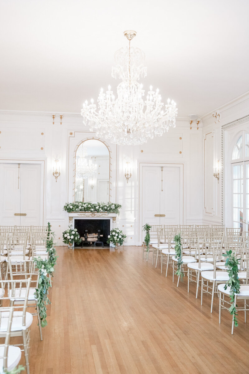 A ceremony at Tupper Manor