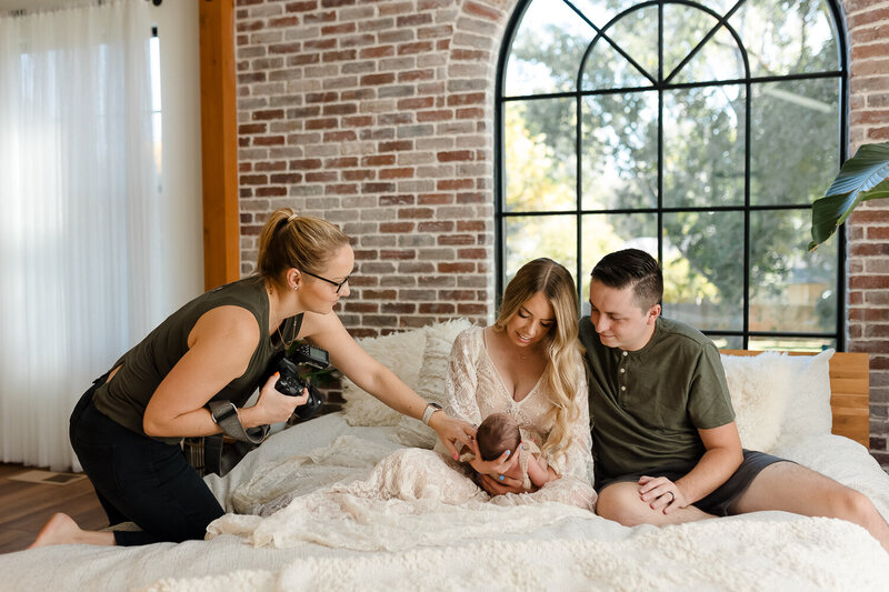 behind the scenes with glean and co photography, Boise's best maternity and newborn photography studio.
