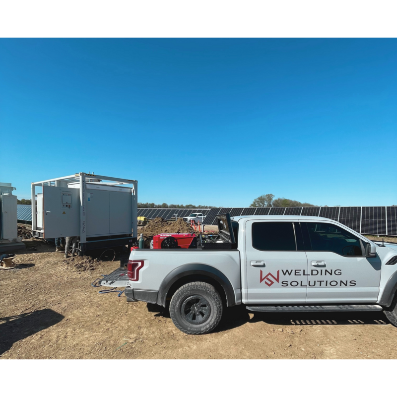 Contracted solar farm  stack fabrication.