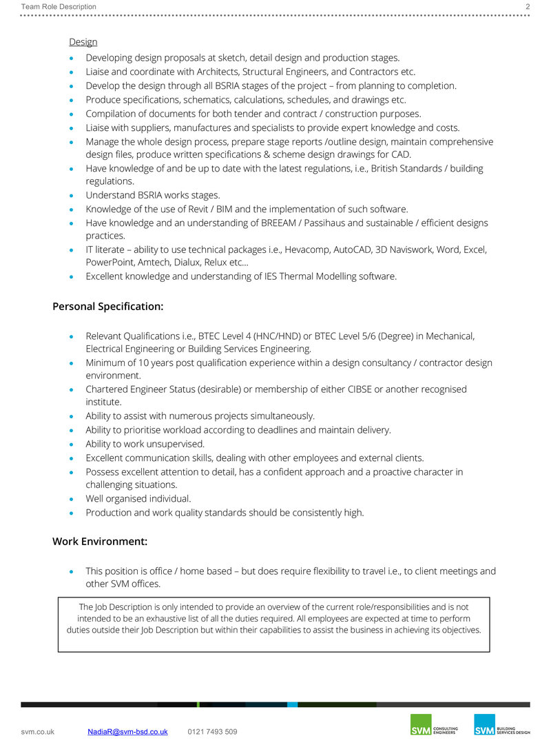 Senior Electrical Engineer - Company Role Description [SVM_2021]-2