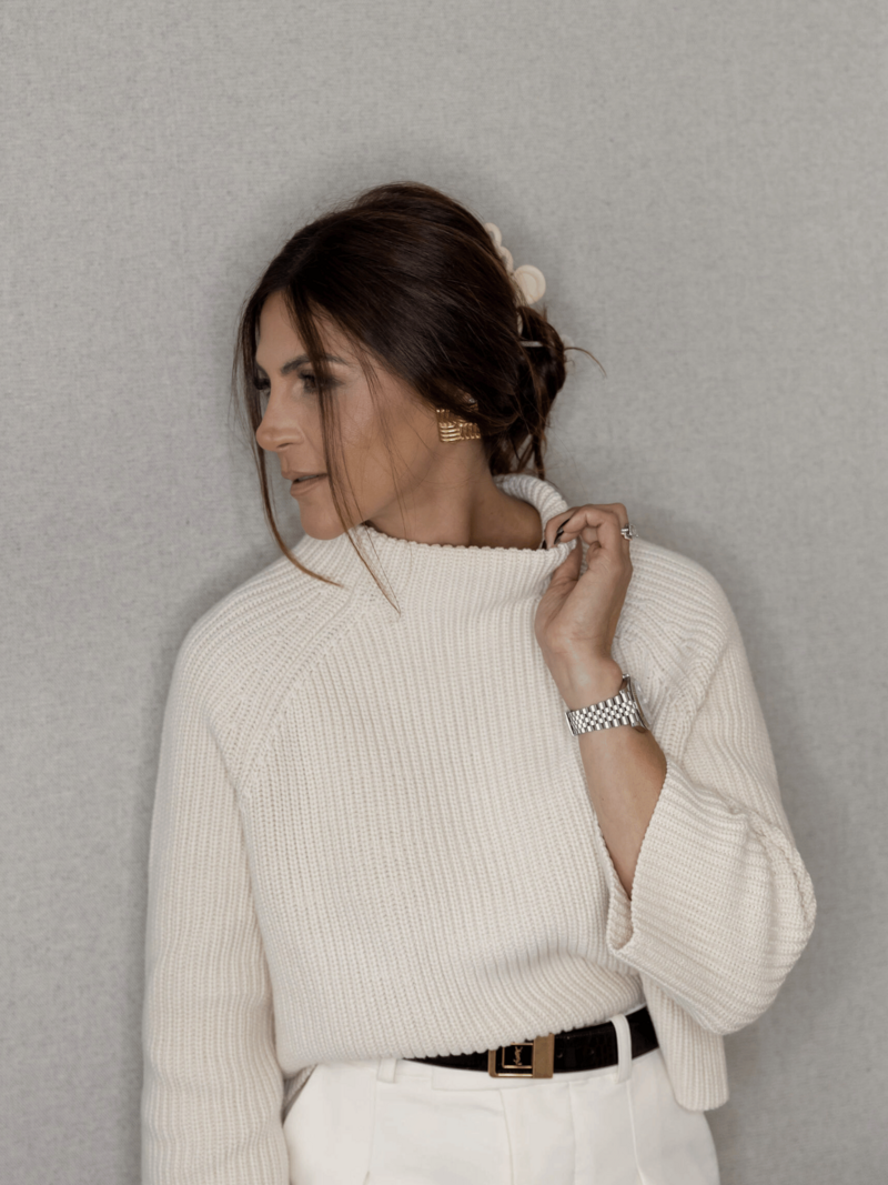 Shop Rose Prada’s curated fashion looks featuring neutral tones, vintage vibes, and timeless tailored pieces.