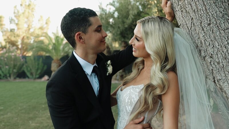 bride and groom at Lotus House captured by Sierra Lee Films