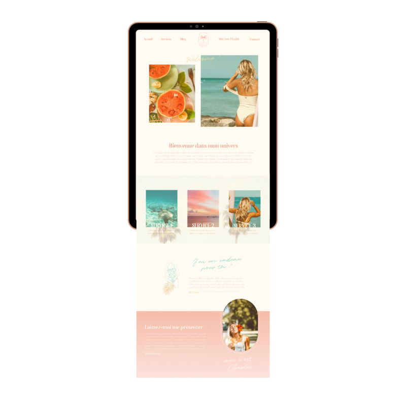 personnalisation template dahlia