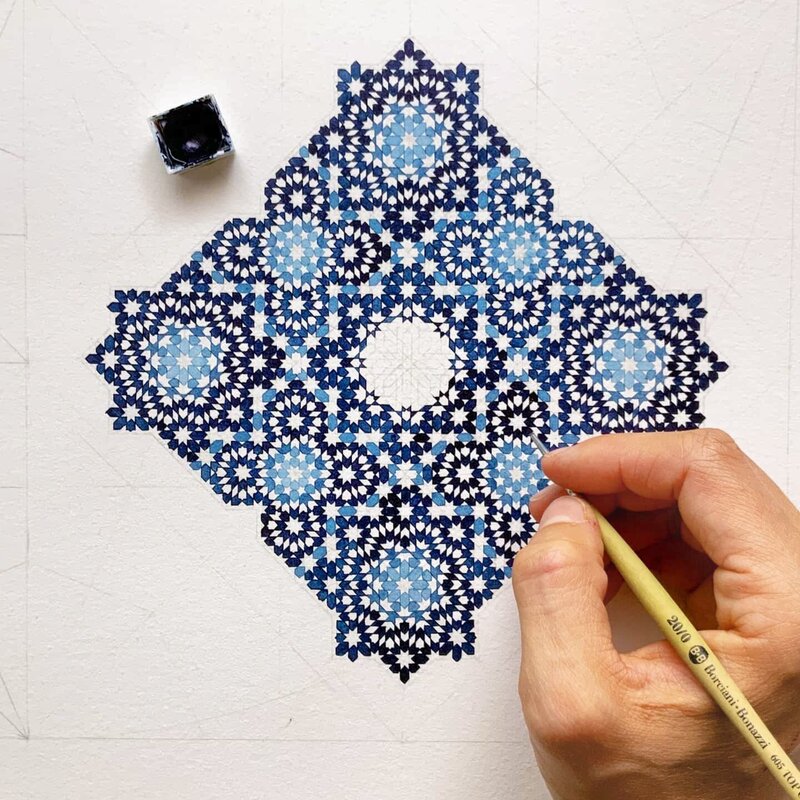 islamic geometric art design