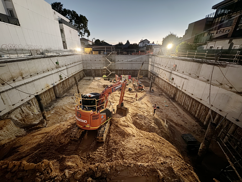 Three-Level Basement, Caulfield VIC | Di Martino Earthworks