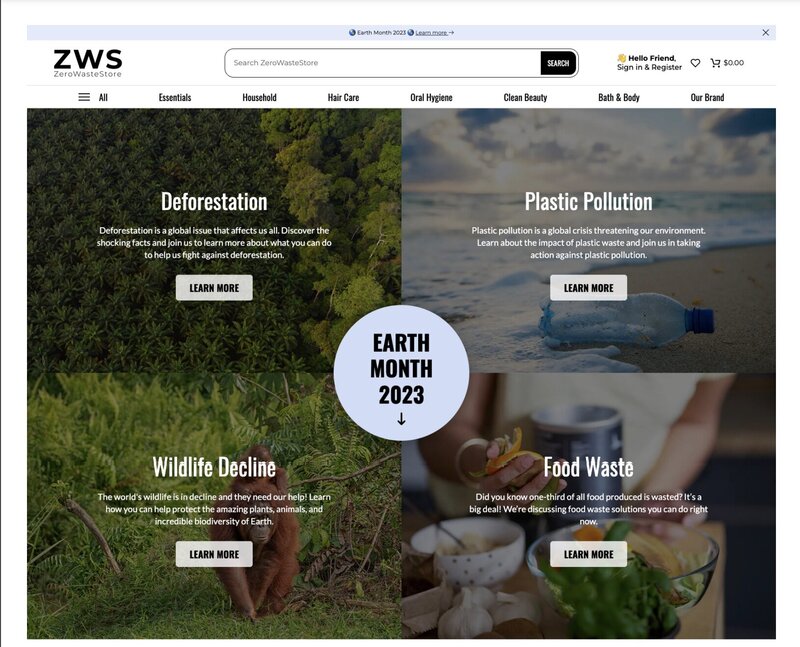 [use] ZWS Earth Month Landing Page