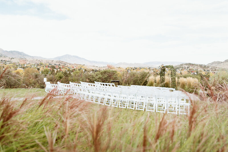 empty ceremony site at Manor House