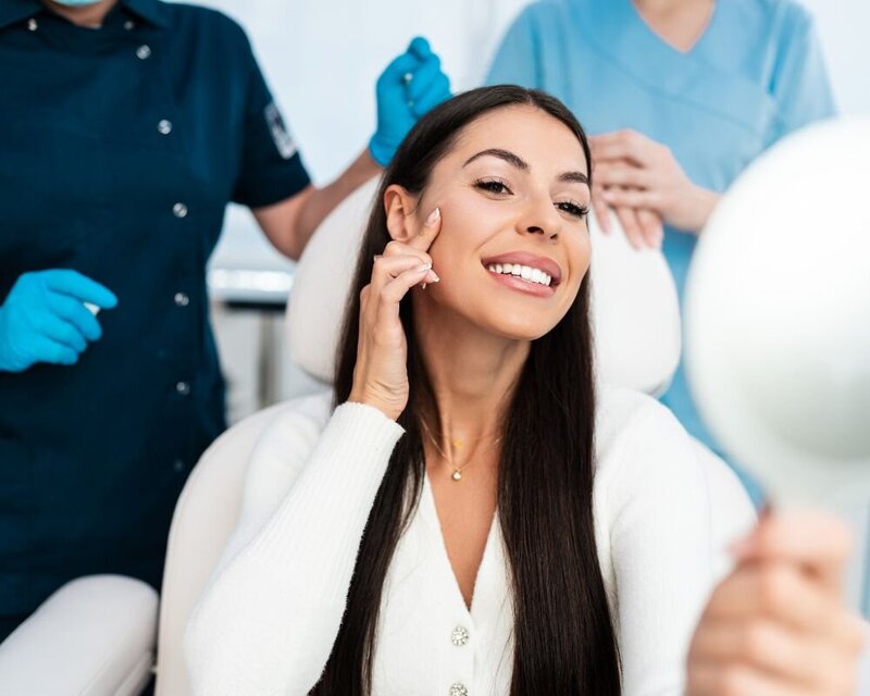 Happy Patient After Cosmetic Procedure