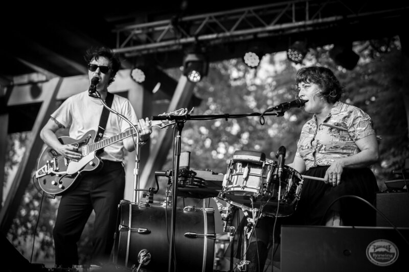 Asheville photographer captures Shovels and Rope at a outdoor show in Black Mountain, NC