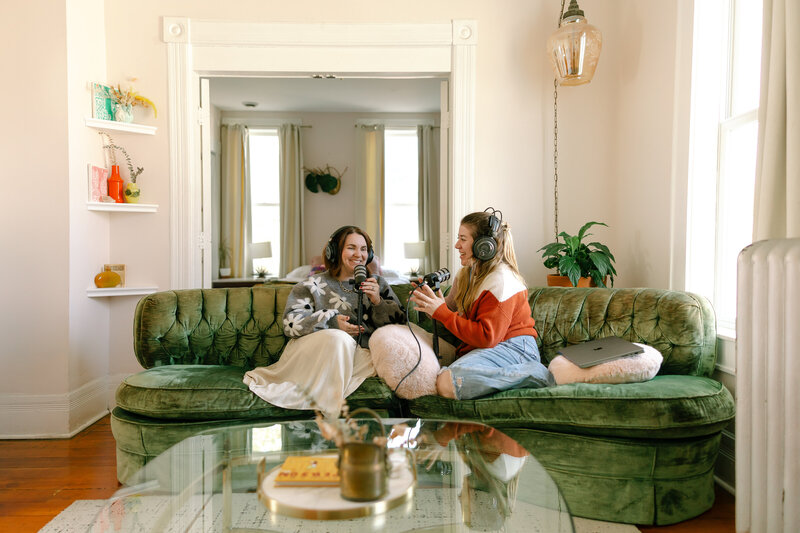 Women discussing business