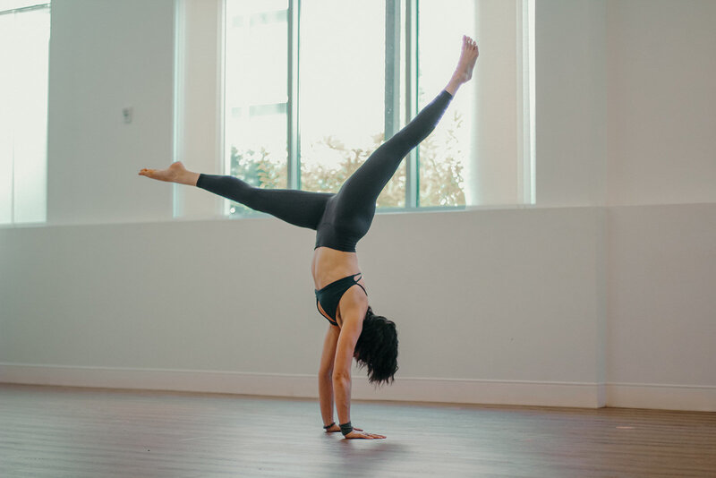 atlanta yoga teacher handstand