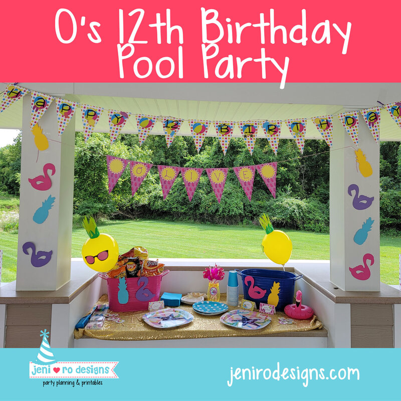 O's 12th birthday party title image