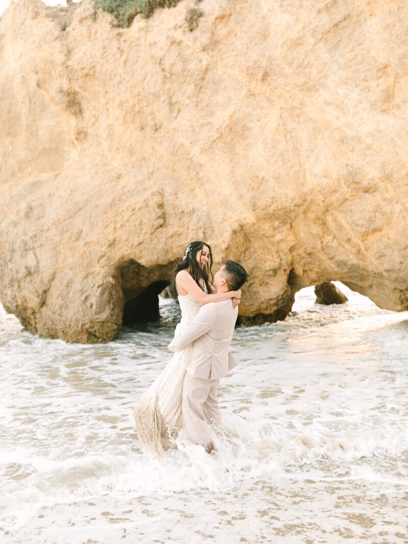 el matador beach elopement photography