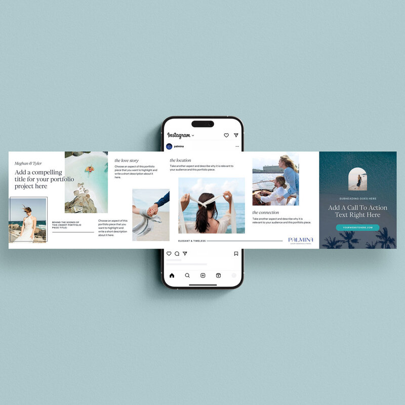 Palmina carousel for portfolio instagram post