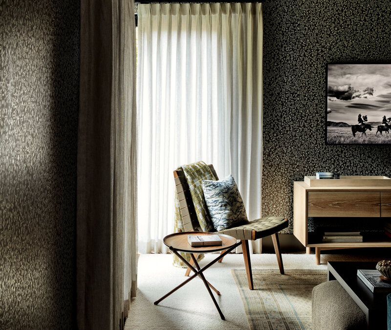 New England Interior Designer Creates Family Room