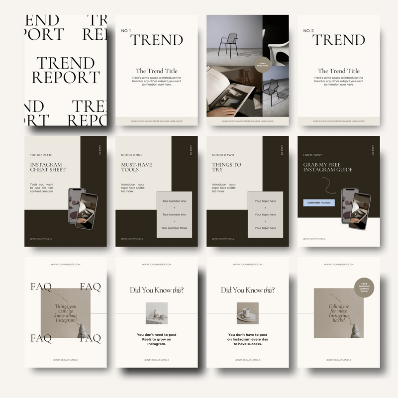 Carousel post Canva template