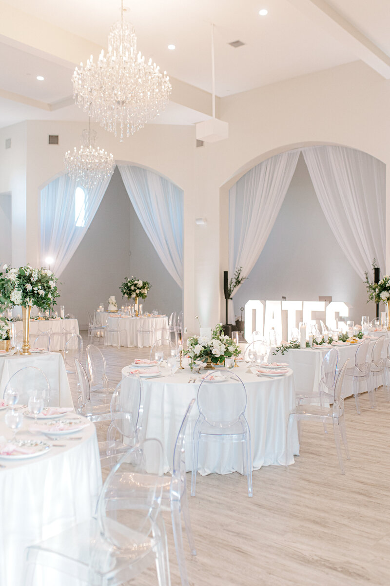 Swank Soiree Dallas Wedding Planner Kelci and CJ Knotting Hill Place - Reception Venue last name sign