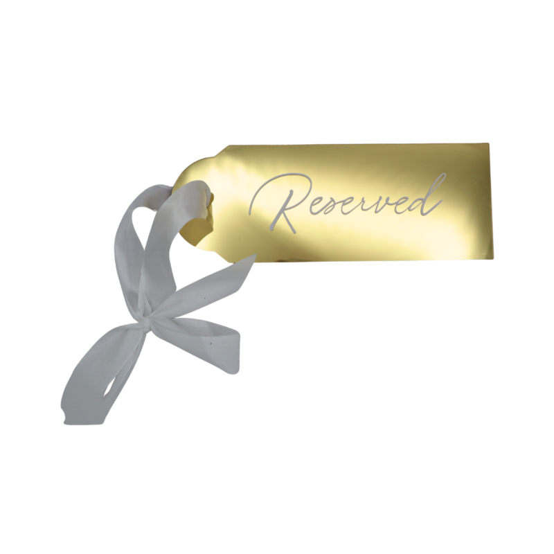 MARY Gold Mirror Reserved Signs