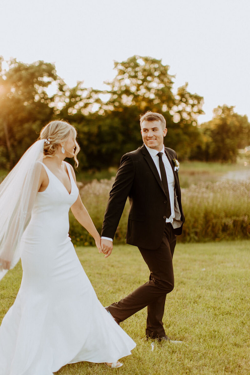 Couple walking into the grand room