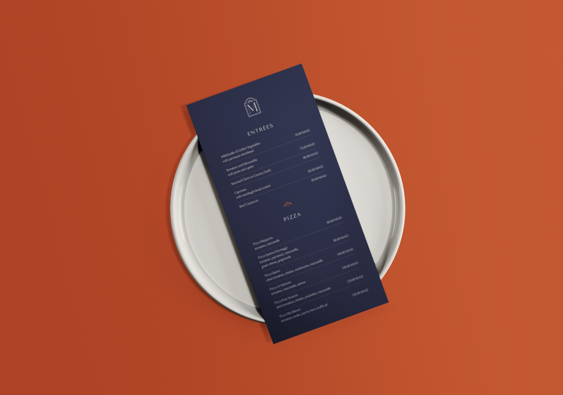 Restaurant menu design