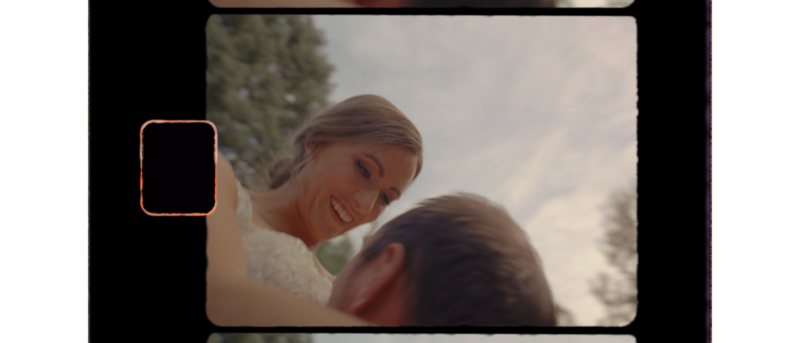 groom kissing bride