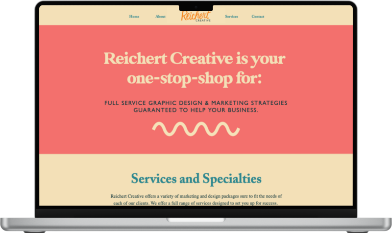 "Reichert Creative team engaged in a collaborative design session, featured on a website designed by Ruby Works to highlight their creative process."