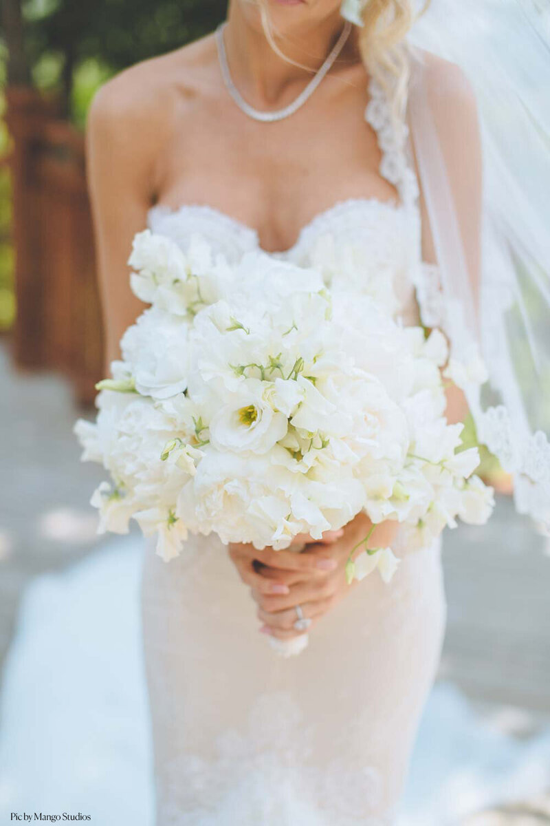 This is a bridal bouquet from a luxury destination wedding in Muskoka, Ontario