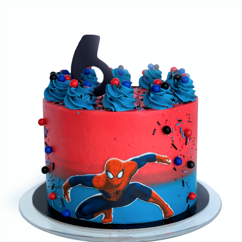 Whippt Kitchen luxe themed cake - spiderman May 2021 2
